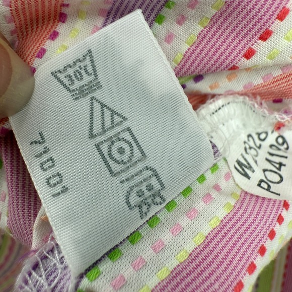 Foxcroft Wrinkle Free Button Up Top Striped Pastel‎ Career Casual Shirt 16W - Picture 12 of 13